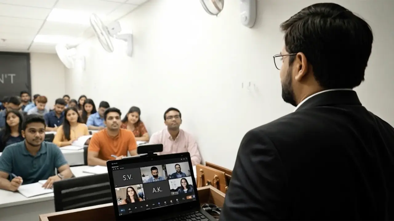 Hybrid learning — classroom + online
